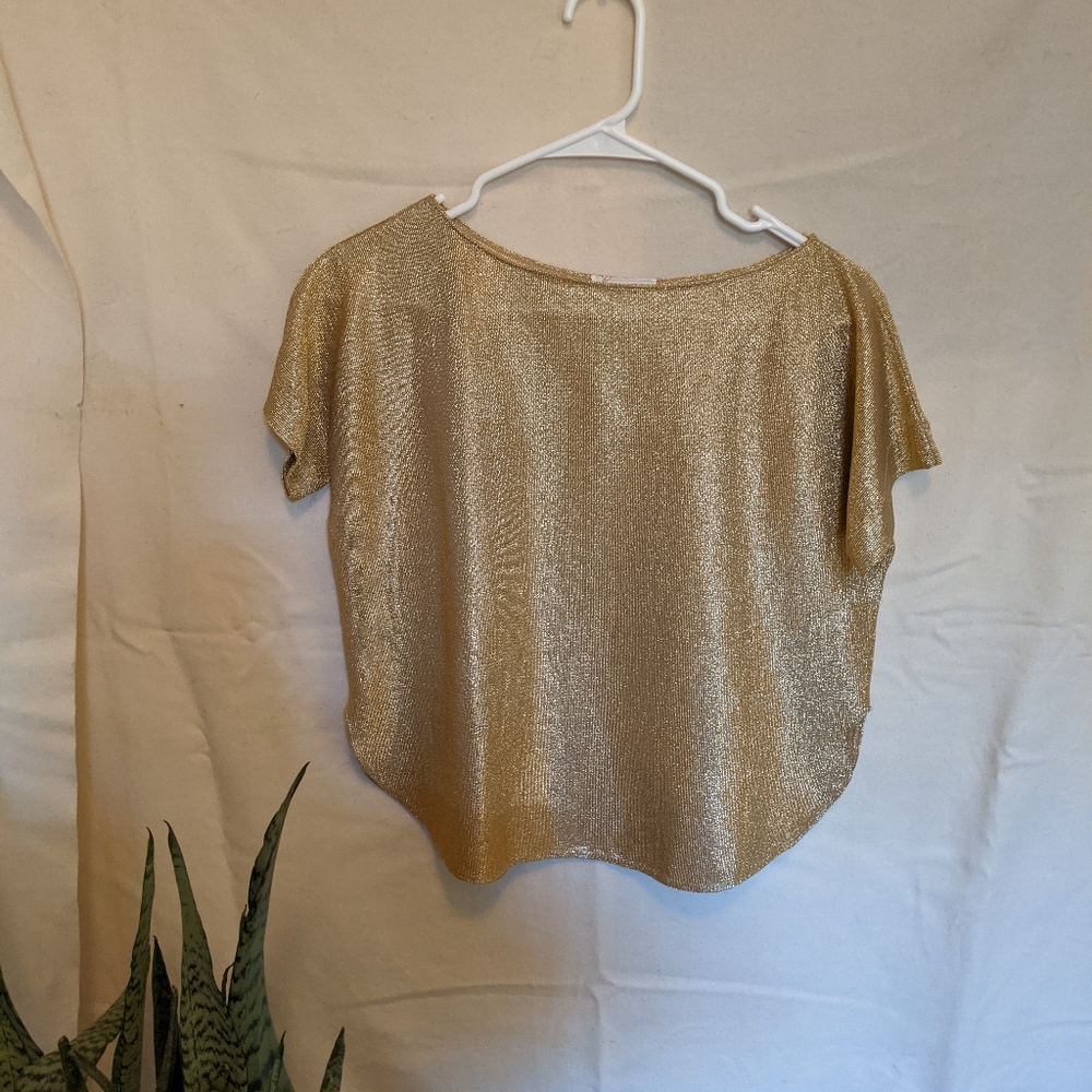 Vintage Bloomingdales Gold Top
